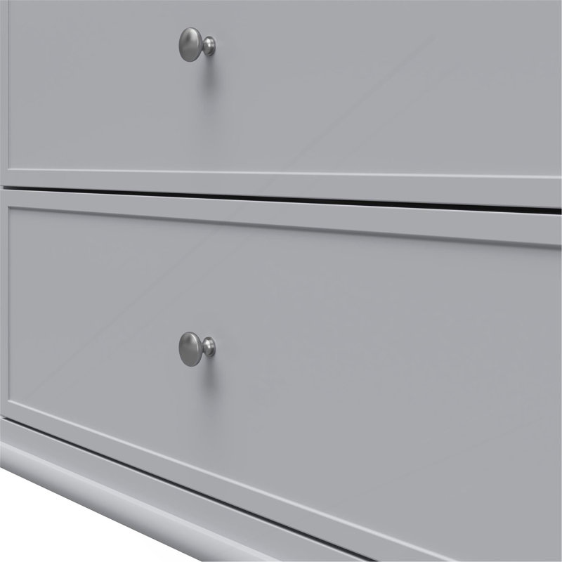 Commode 6 tiroirs Franklin, Gris