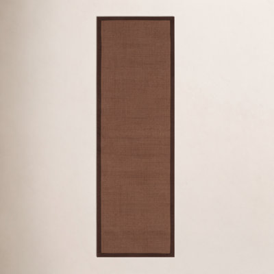 Brown Hand-Woven Jute Rug