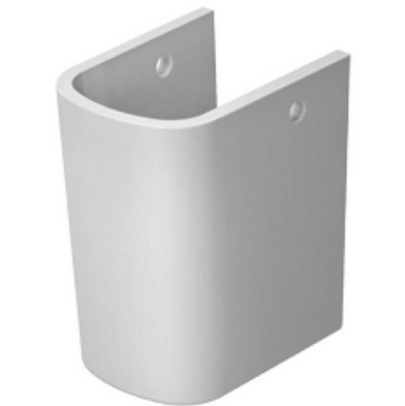 DuraStyle Half Pedestal for Wash Basin, White