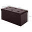 French 76cm Wide Faux Leather Tufted Rectangle Solid Colour Footstool Ottoman with Storage-19217913