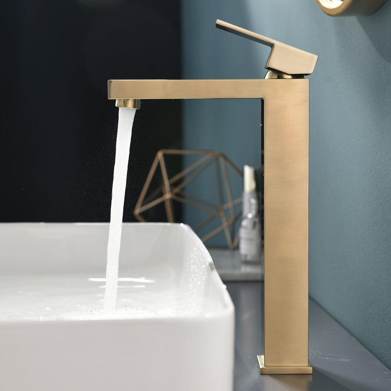 Robinet de salle de bain vasque, Or brossé