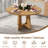47.24" Ancient  Round MDF Dining Table with 4/6 Woven Linen Chairs, Farmhousefor Kitchen Dining Room Living Room-469367910-469367908-461297644