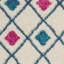 Tapis géométrique ivoire / rose / orange Gillsville-1761456208