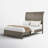 Aspen Solid Wood Platform Bed with Tall Headboard, Gray Wood (Queen)