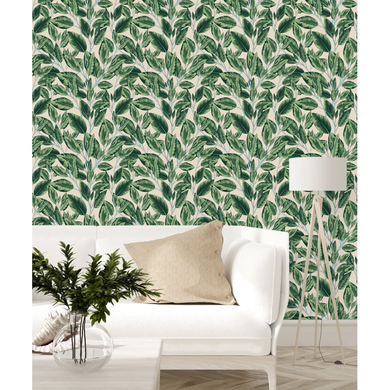 Panneau de papier peint L 18,75 pi x l 25 po Leaves