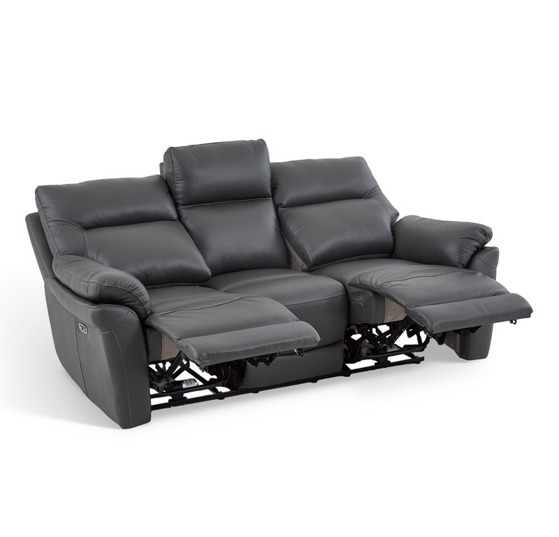 Huckins 3 Seater Electric Reclining Sofa, Dark Grey