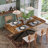 55.11"-70.86"Retro Rectangular Stretch Dining Table With Storage Box  For Dining Rooms, Kitchens, And Living Rooms-673736083