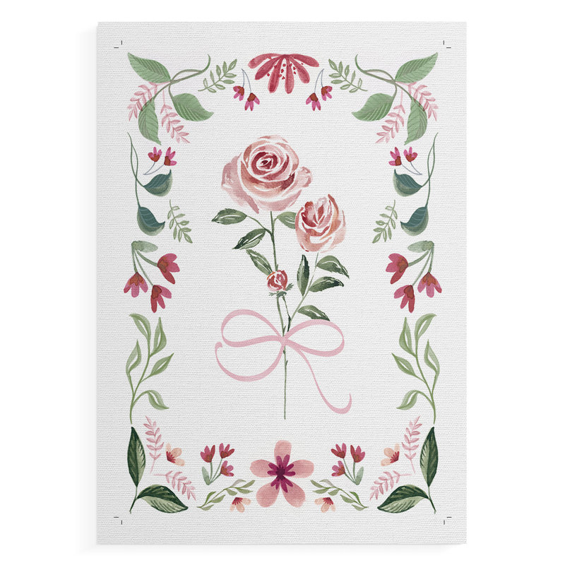 Jolie en rose - impression sur toile seulement - non encadrée, H 12 po x l 8 po
