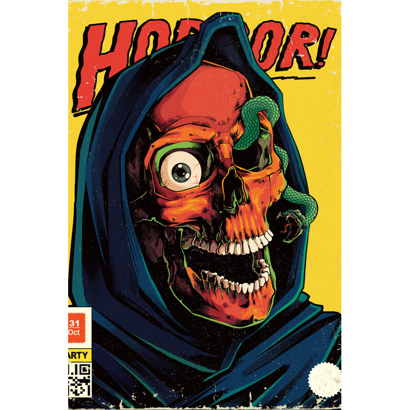 " Horror Comic Book ", 30" H x 20" W  