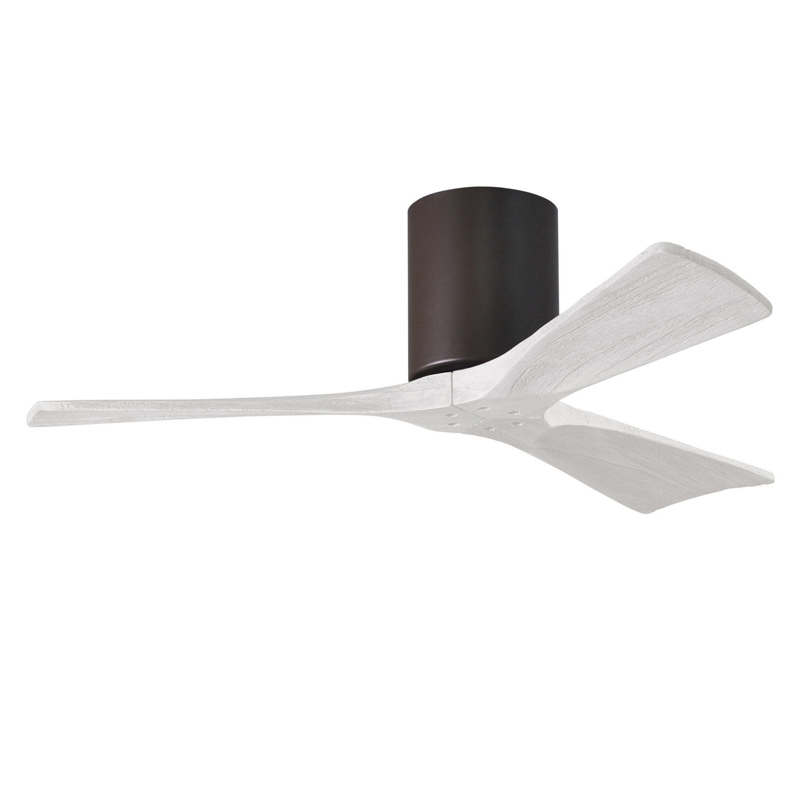 Olivier 3 Blade Ceiling Fan, Textured Bronze, Matte White, 42"