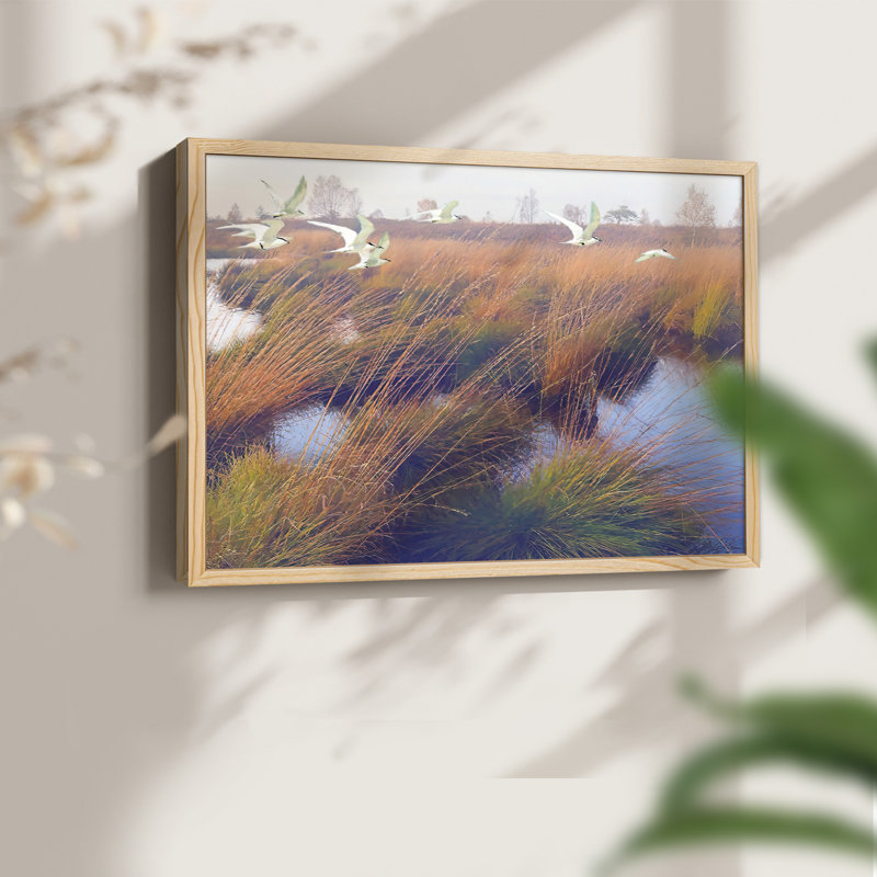 Marshland Hues II - Reproduction encadrée - Restickable, Naturel, H 11 po x l 14 po