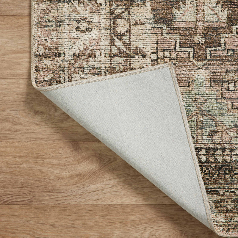 Amber Lewis x Loloi Billie Oriental Clay/Sage Area Rug, Rectangle 5' x 7'6"