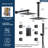  Thermostatic Dual Showerheads System, 12" High-Pressure Rainfall Shower Faucet with Handheld Spray and Body Jet-89069595