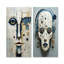 «Minimalisme Folk», ensemble de 2 reproductions d'art sur toile-1999747886-1999747887
