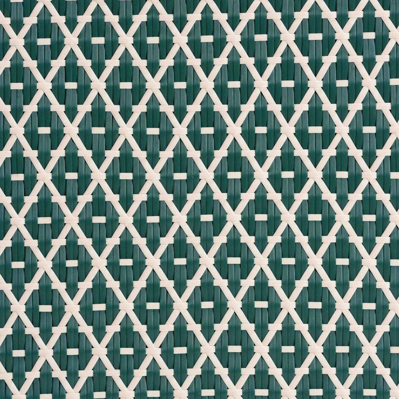 Bali & Pari Mattie Natural Rattan Round Bistro Dining Table - Handwoven Cafe-Style Accent Table For Kitchen Or Indoor/Outdoor Lounge, Green