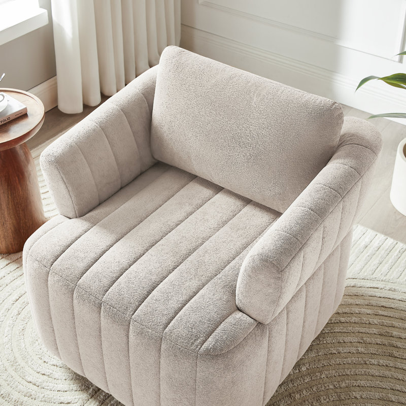 Upholstered Living Room Chair, Accent Chair, Camel