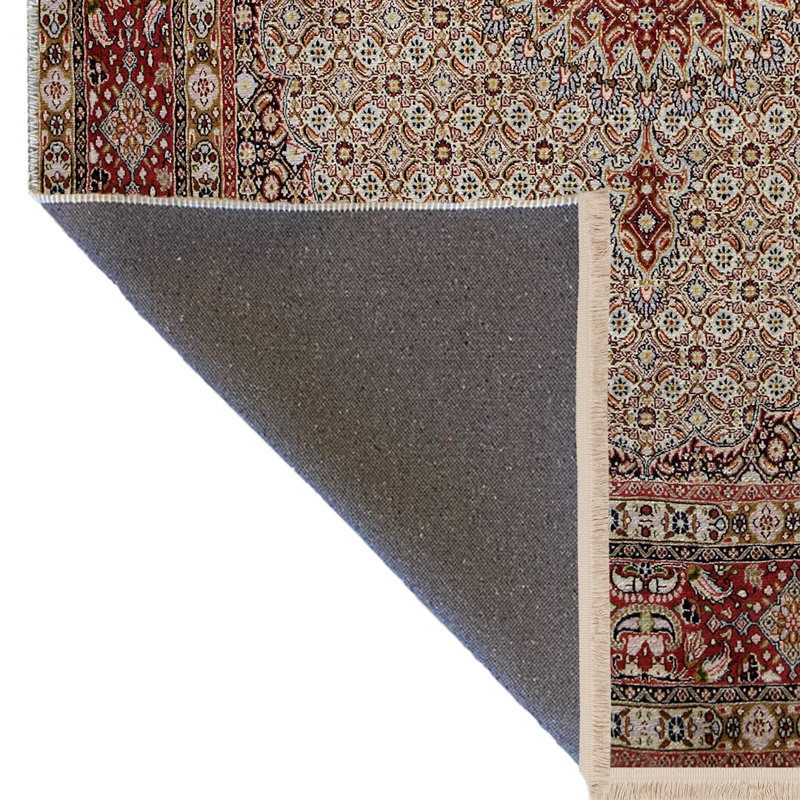 Tapis décoratif rétro multicolore, Rectangle 4 pi 11,06 po x 7 pi 6,55 po
