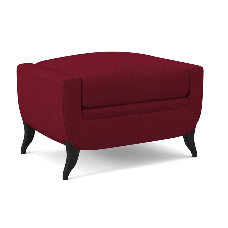 Armstrong Upholstered Ottoman, Espresso, Margaret Lipstick
