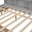 Full Bed With Side Bookcase And Drawers, Modern Bed Frame