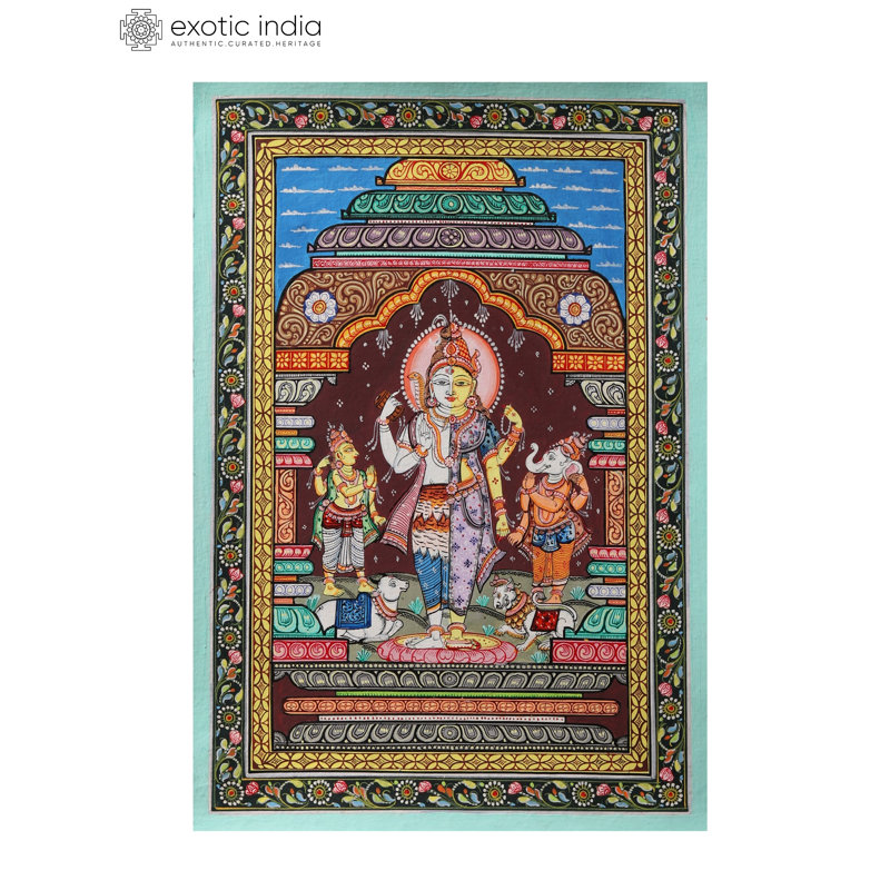 «Ardhanarishvara With Ganesha And Karttikeya», reproduction d'art
