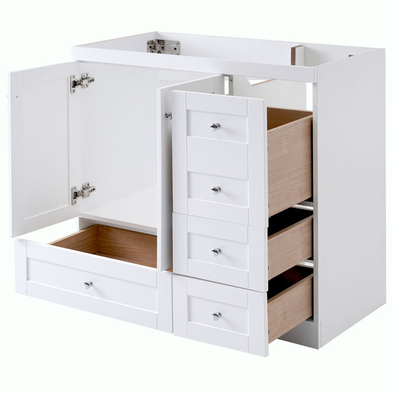 Bathroom Vanity without Sink, White