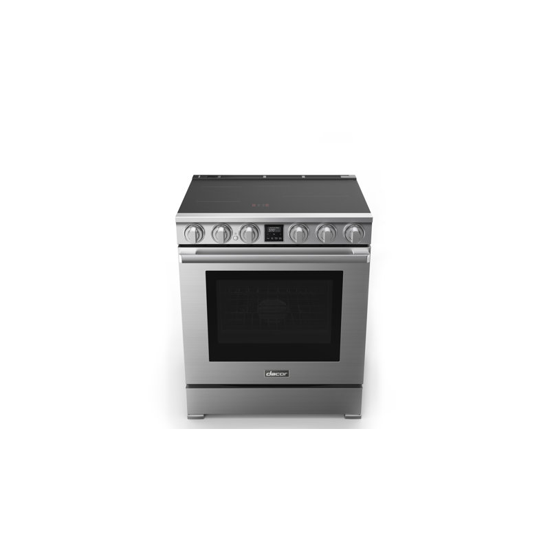 30" Pro-Range 4 Burners, Transitional, Silver, NG/LP, Induction