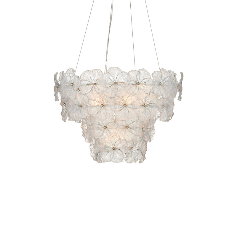 Mallow Glass LED Chandelier, 24.5"