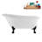 58" Streamlin Clawfoot Tub,Tray,Drain, Clawfeet-101628926-102219865