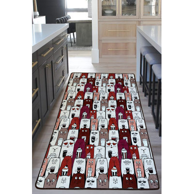 Antibacterial Non-Slip Area Rug, Brown, 6.6 x 9.5 ft | 100% Polyester, Pile Height: 0.4 in, 700 g/m² | Machine Washable, Easy Care, Perfect for Living Room, Bedroom, and Play Areas | Soft and Durable Design