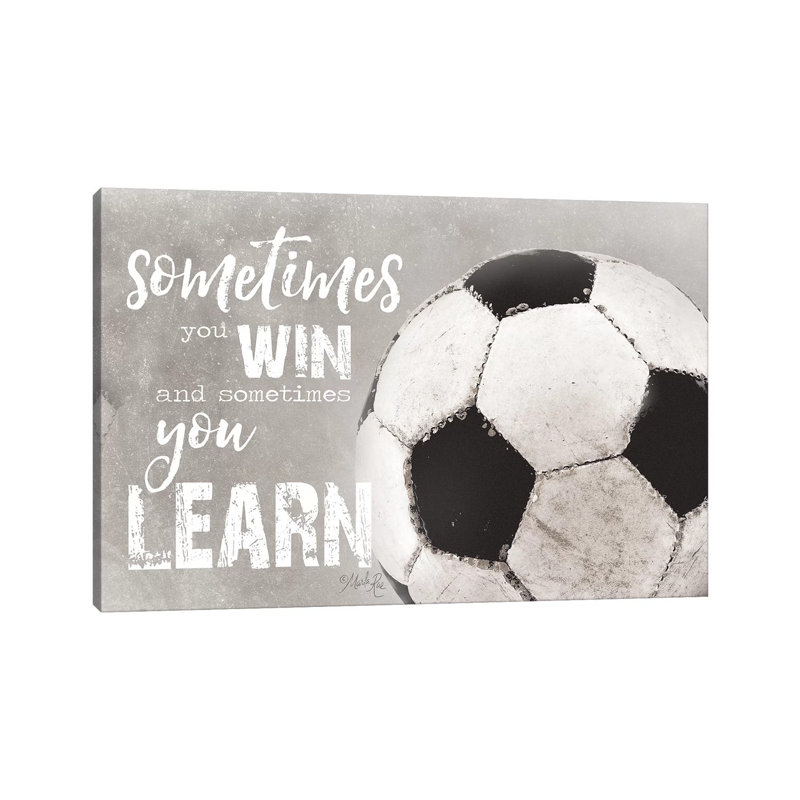 Soccer - Sometimes You Win by Marla Rae - Wrapped Canvas Print, 101.6 cm H x 152.5 cm W x 3.175 cm D