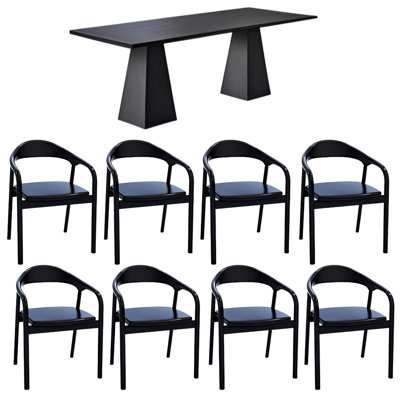 Solid wood versatile dining table