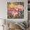 Belles orchidées rêveuses colorées I - art en bois d'orchidées sur bois de pin naturel