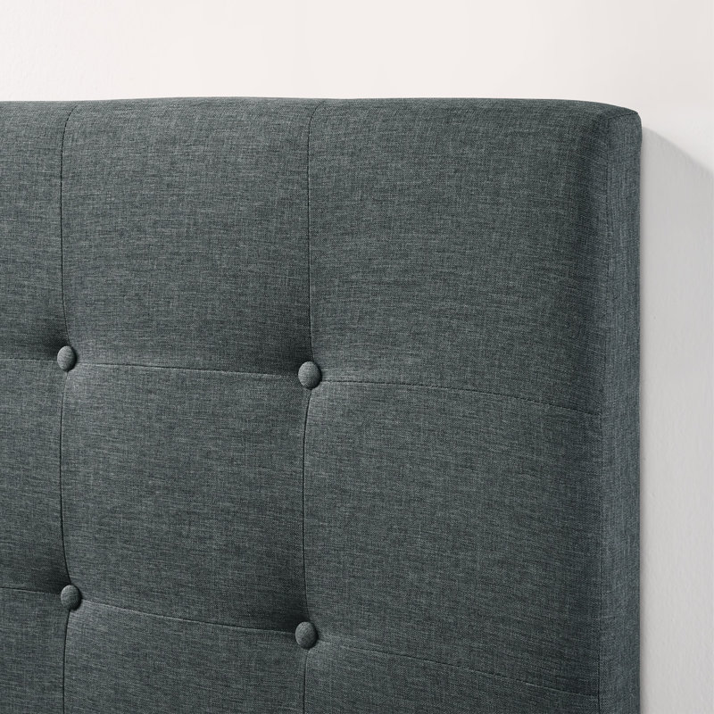 Blarney Tufted Upholstered Low Profile Standard Bed, Queen