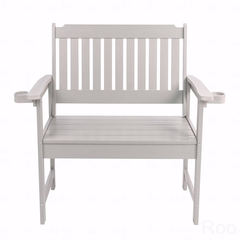 Banc d'extérieur, écologique et recyclable, Gris