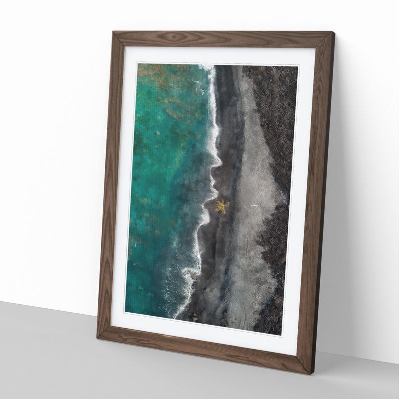 The Wonders of Hawaii - Picture Frame Graphic Art, 36cm H x 27cm W x 2cm D, Walnut