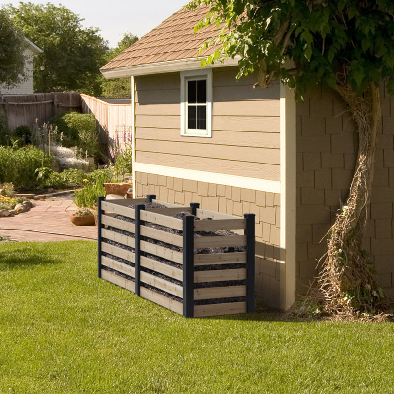 Outdoor Essentials Haven Cedar Compost Bin Expansion Kit, 32.5" H x 44" W x 24.5" D