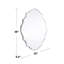 Miroir d'appoint mural biseauté festonné sans cadre-580284903