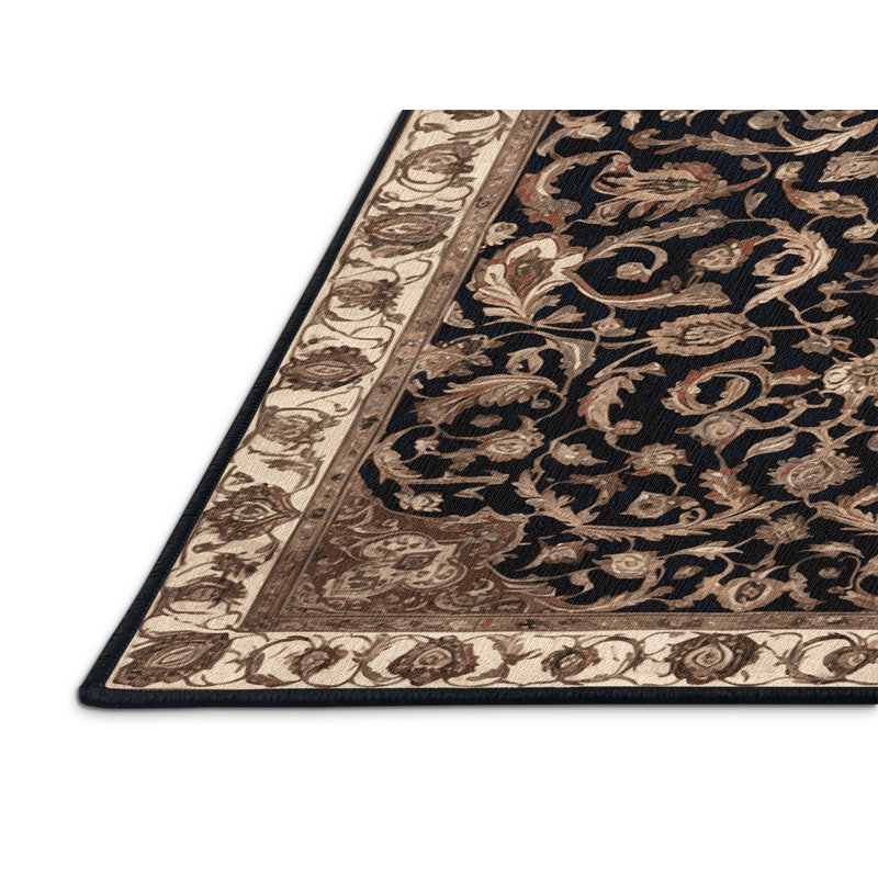 Tapis brun lavable à la machine