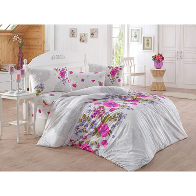Ensemble de housse de couette 100% coton 3 pièces Griselda