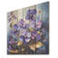 «Wild Expression - Violets», art mural sur bois de pin naturel-1222156874