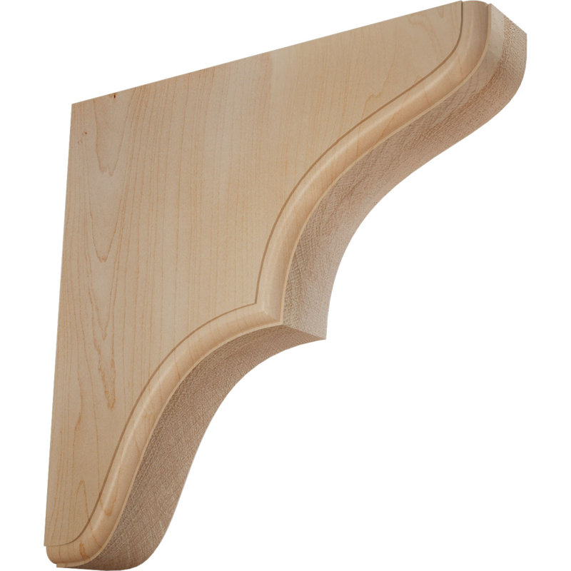 Support en bois Stratford, Érable, H 7,5 po x l 1,75 po x P 7,5 po