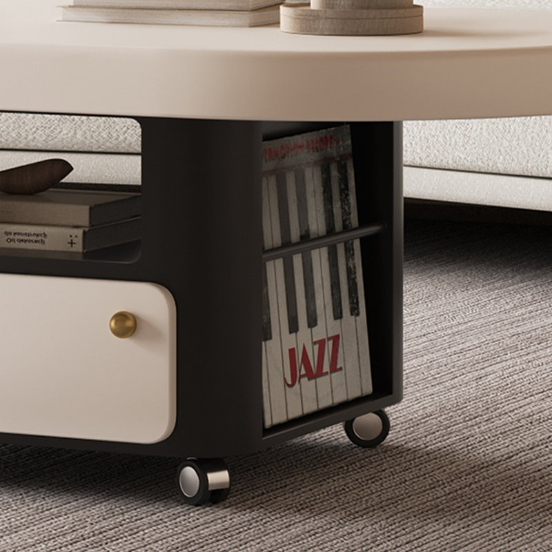 Table basse moderne et mobile, H 17,71 po x L 51,18 po x l 27,55 po