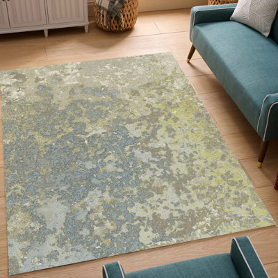 Multicolore 5 pi 3 po Tapis X 7, pour les endroits très fréquentés, confortables et doux