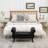 Velvet Upholstered Storage Bench-843903776