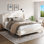 Lit plateforme tapissier Romano Boucle