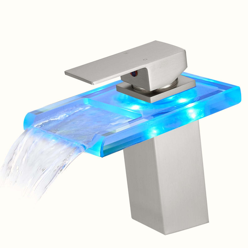 Single-handle Bathroom Faucet, Brushed Nickel