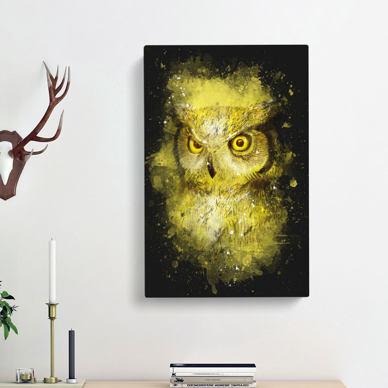 Sketch of an Owl - Wrapped Canvas, 60cm H x 40cm W x 4cm D
