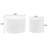 2-Piece Set Round Chenille Storage Ottoman, Equipped With A Drum Shaped Small Stool, Storage Space, And MDF Made Desktop Panel-939767121