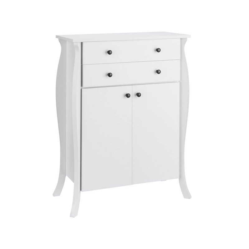 68 Cm Wide 2 Drawer Sideboard, White