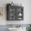 70x60cm 2 Doors Wall Mounted Cabinet-1721497473